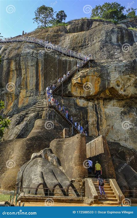 The Fortress Of Sigiriya Rock In Sri Lanka Editorial Stock Photo