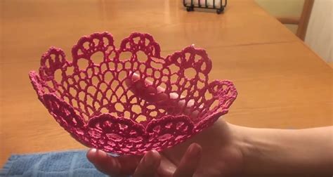 How To Make A Doily Lace Bowl