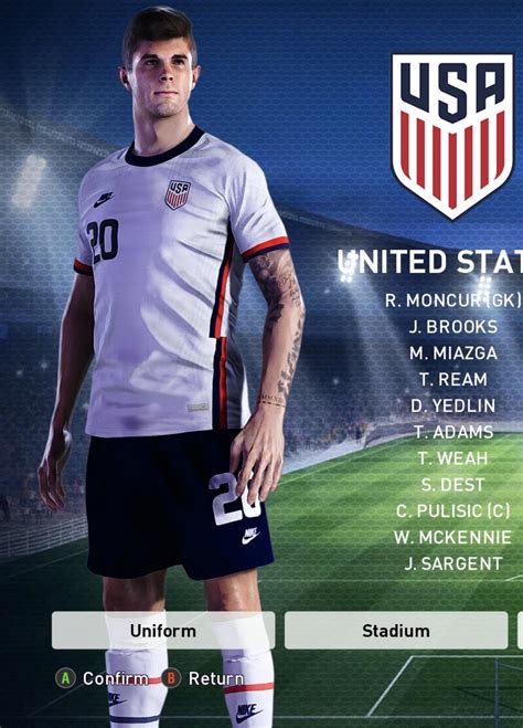 That would be the same style that the uswnt. New USMNT jersey in PES : ussoccer