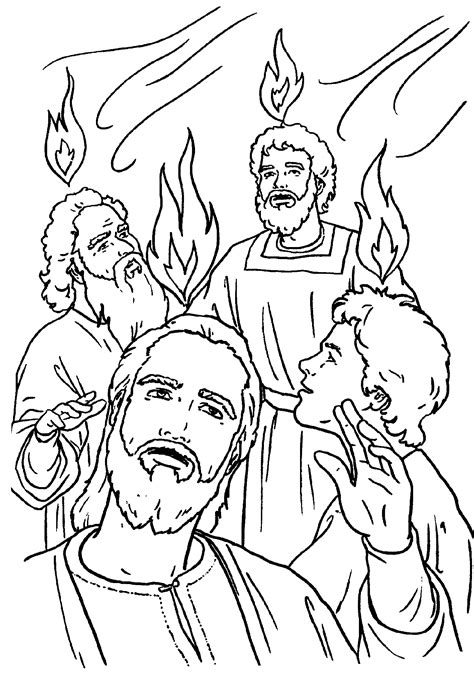 Pentecost Coloring Pages Free Coloring Pages