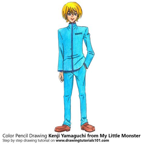 Kenji Yamaguchi From My Little Monster Colored Pencils Drawing Kenji