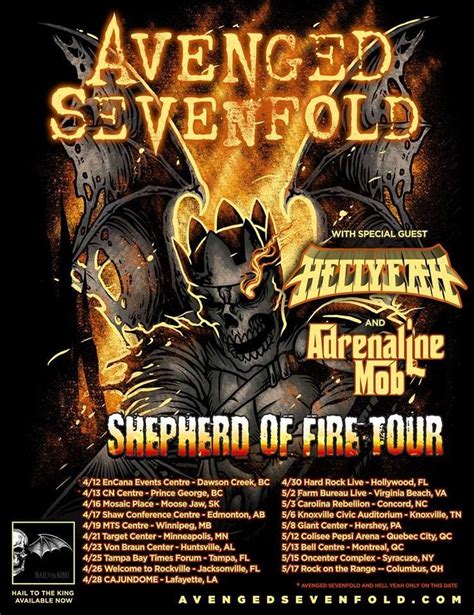 Adrenaline Mob To Join Avenged Sevenfold Tour • Digital Tour Bus Avenged Sevenfold Avenged