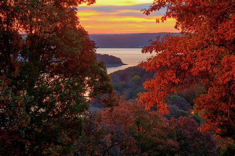 Autumn In The Ozarks Beaver Lake Northwest Arkansas Photograph By