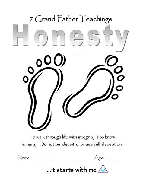 Honesty Color Page Teaching Printables Teachings