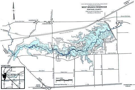 West Branch Reservoir Map From Your Premier Ohio