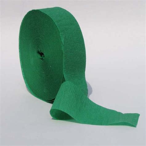 Emerald Green Crepe Streamers 150 Long Crepe Paper Store