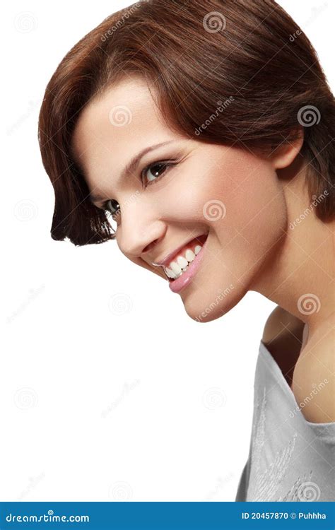 Sunny Smile Stock Photo Image Of Brunette Woman Natural 20457870