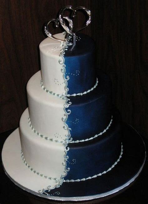 Blue And White Wedding Cakes For A Classic Look Jenniemarieweddings