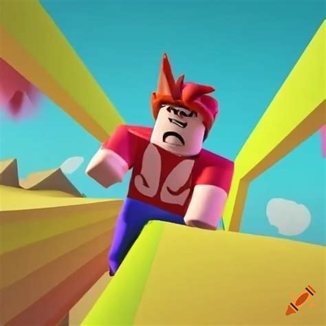 Colorful And Challenging Roblox Obstacle Course With Fun Themes On Craiyon
