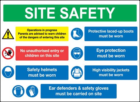 Site Safety Personal Protective Equipment Sign Stocksigns