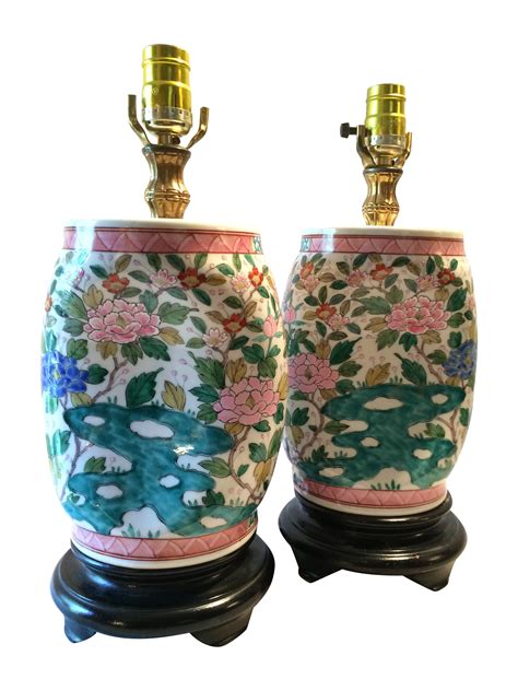 Antique Chinese Porcelain Lamps Pair Porcelain Lamp Chinese