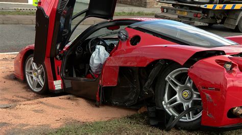 Multi Million Pound Ferrari Enzo In Crash On Jerseys Victoria Avenue