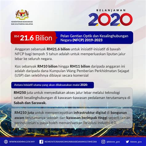 The rate proposed is consistent or not more than what many. MCMC Comments on Malaysia Budget 2020 - NFCP, 5G