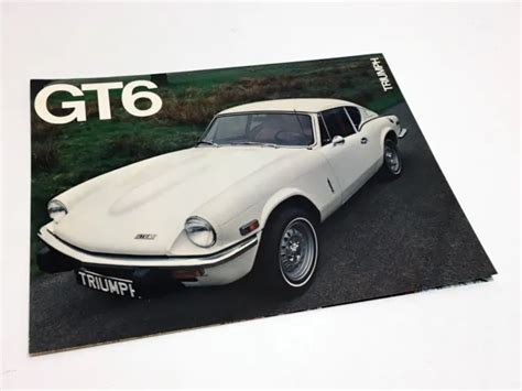 1971 Triumph Gt6 Information Sheet Brochure 1500 Picclick