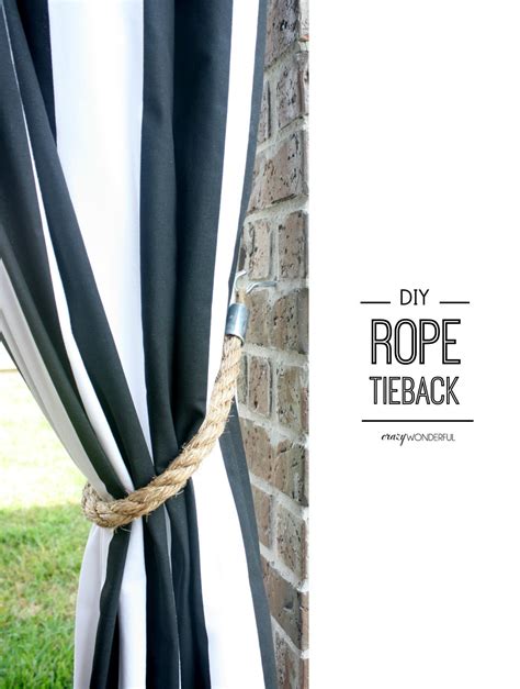 Diy Rope Tiebacks · How To Make A Set Of Curtain Tie Backs · Home Diy