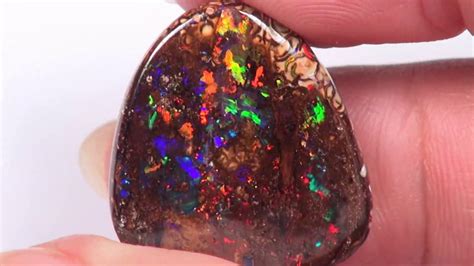 Australian Natural Boulder Opal Dl2646 Youtube