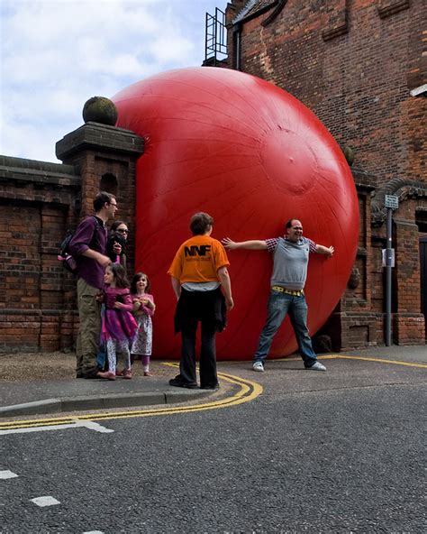Interactive Giant Red Ball
