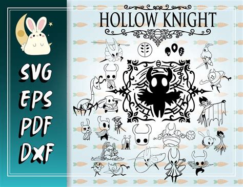 Hollow Knight Bundle Svg Pdf Eps Dxf Files For Cricut Etsy Uk