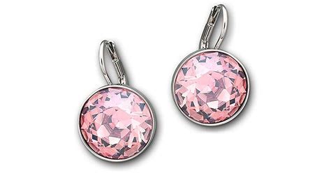 Swarovski Bella Rose Crystal Mini Drop Earrings In Pink Lyst