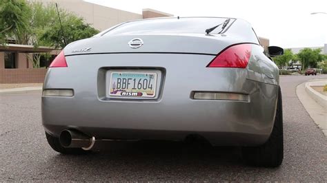 Nissan 350z W Isr Performance Gt Single Exit Exhaust Sound Clip Youtube