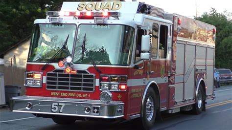 West End Fire Company Squad 57 Responding 71520 Youtube
