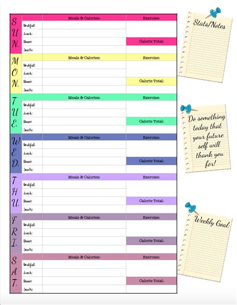 The diary is in pdf format and downloadable for free from their website. Free Printable Food Journal: 6 Different Designs