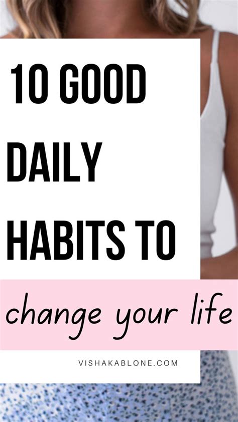 10 Good Daily Habits To Change Your Life In 2023 Daily Habits How To