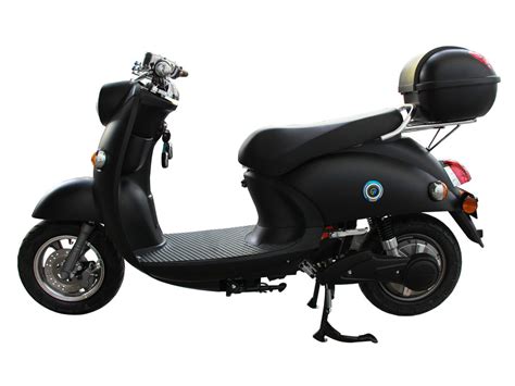 Eec V Ah Lithium Battery Electric Moped Scooter With Pedals Brushless Motor