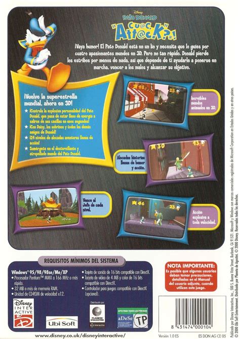 Disneys Donald Duck Goin Quackers 2000 Box Cover Art Mobygames