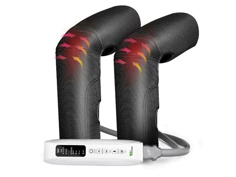 Amzdeal Leg Massager Circulation Thigh Calf Massage With Knee Heating And Air Compression Massager