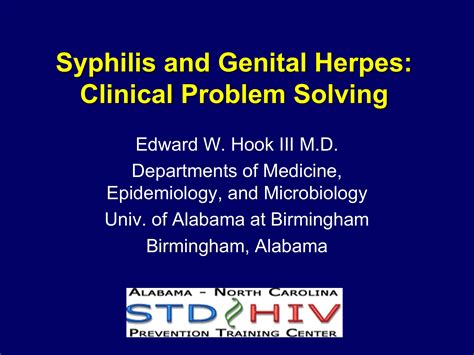 Webinar Syphilis And Herpes Simplex Southeast Aids Education