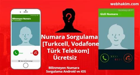 Numara Sorgulama Turkcell Vodafone ve Türk Telekom Ücretsiz