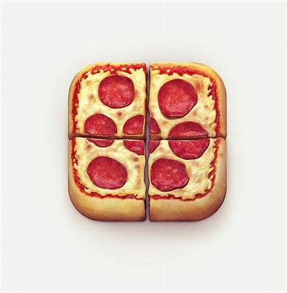 Pizza Square Clipart Icon App Ios Xl