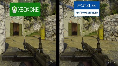 Call Of Duty Wwii Beta Graphical Comparison Xbox One S Vs Ps4 Pro