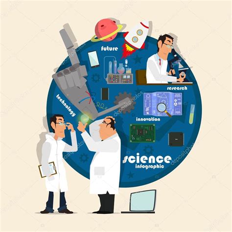 Infográficos Científicos Desenvolvimento Do Conceito Imagem Vetorial