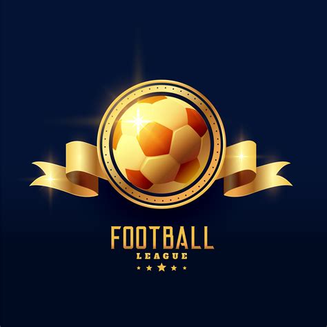 golden football emblem badge symbol - Download Free Vector Art, Stock ...