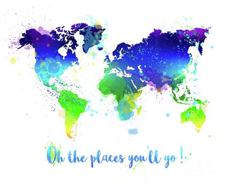 Inspirational World Map Painting By Delphimages Map Creations Fine