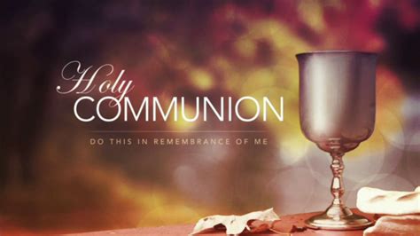 Is there an illustration of the first communion? Holy Communion Featuring Vine Song -1 - YouTube
