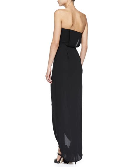 Bcbgmaxazria Jesse Strapless Tulip Hem Gown