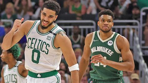 Celtics Vs Bucks Jayson Tatum Giannis Antetokounmpo Go Blow For Blow