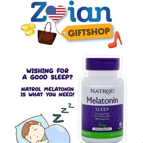 Natrol Melatonin Natural Sleeping Pills Shopee Philippines
