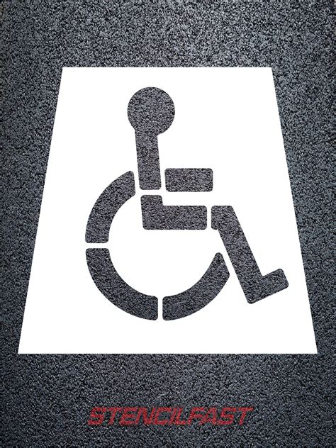 Handicap Symbol Stencil Stencil Fast