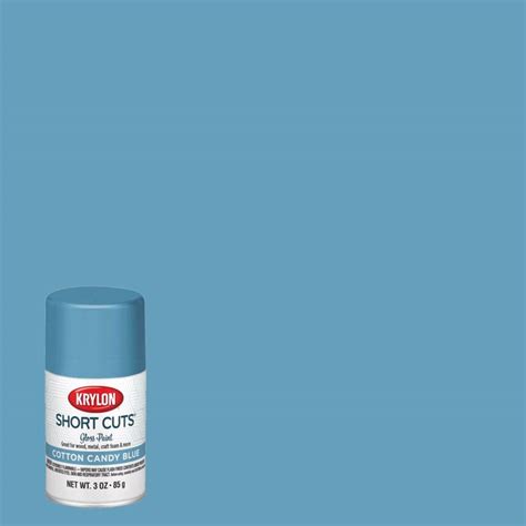 Krylon Short Cuts Gloss Cotton Candy Blue Spray Paint 3 Oz Paintplace