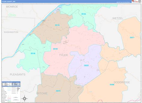 Maps Of Tyler County West Virginia