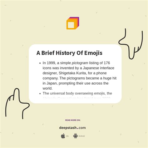 A Brief History Of Emojis Deepstash
