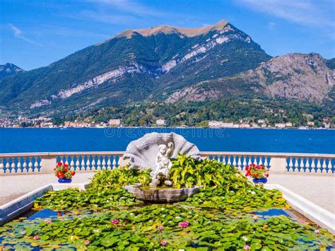 Gardens Of Villa Melzi Bellagio Lake Of Como Italy Stock Photo
