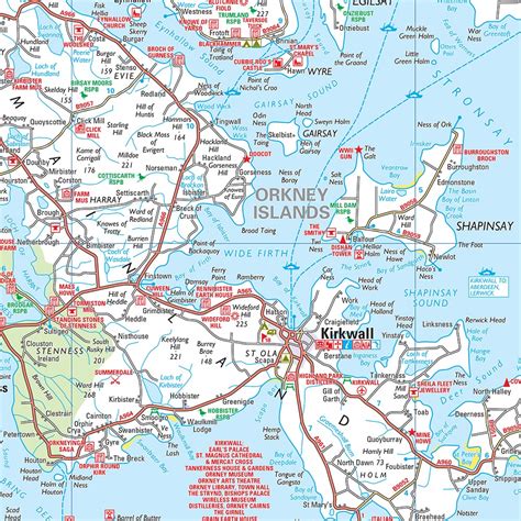 Wegenkaart Landkaart Orkney Shetland Philips Maps 9781849075138