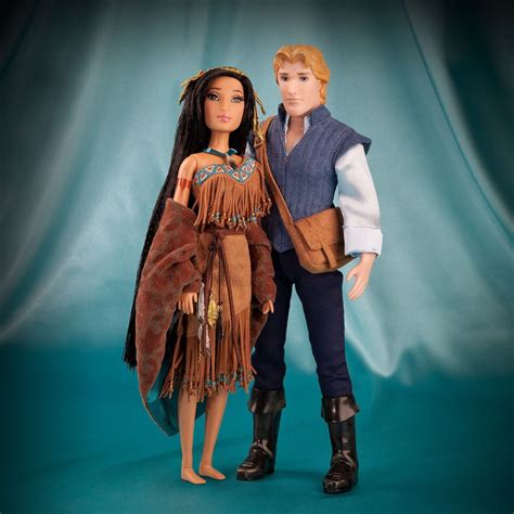 Disney Store Pocahontas John Smith Fairytale Limited Edition Dolls