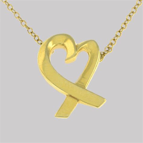 Tiffany 18ct Gold Loving Heart Necklace The Chelsea Bijouterie