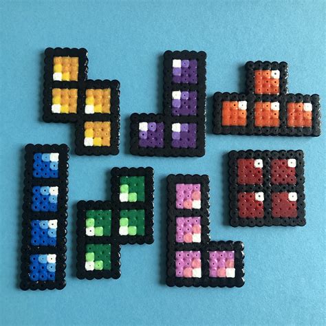 Tetris Set Pixel Art Etsy